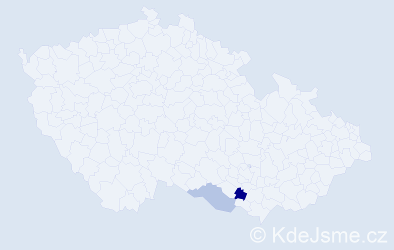 Příjmení: 'Puttersteinová', počet výskytů 7 v celé ČR