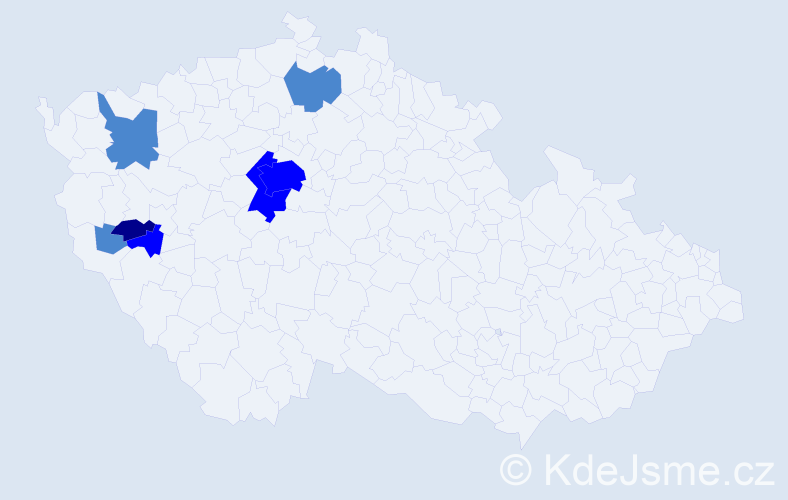 Příjmení: 'Khasová', počet výskytů 12 v celé ČR