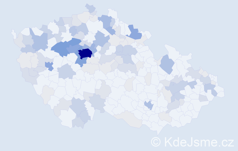 Příjmení: 'Miller', počet výskytů 419 v celé ČR