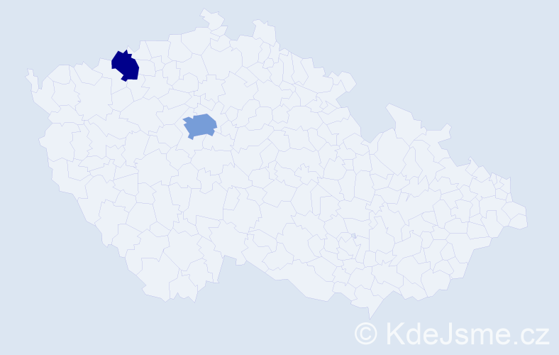 Příjmení: 'Oberstein', počet výskytů 15 v celé ČR