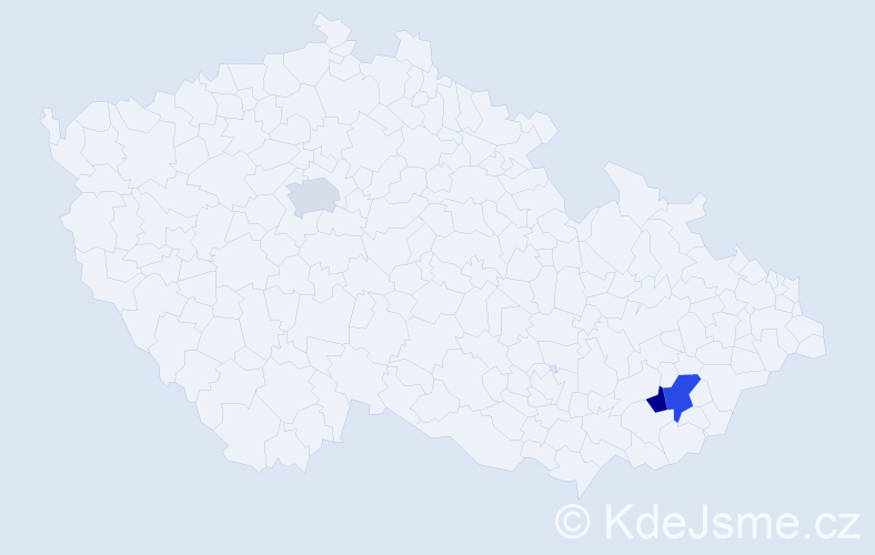 Příjmení: 'Ballošová', počet výskytů 7 v celé ČR