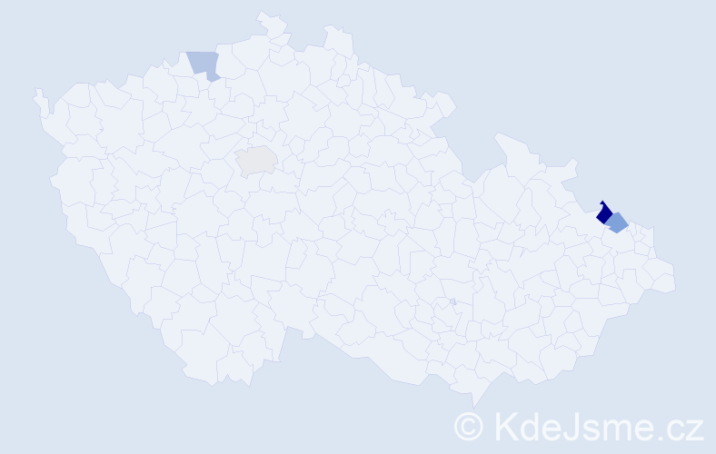 Příjmení: 'Matissková', počet výskytů 5 v celé ČR
