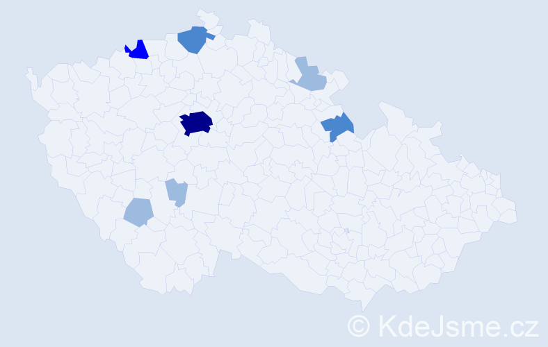 Příjmení: 'Papešová', počet výskytů 14 v celé ČR