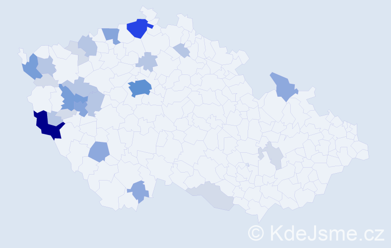 Příjmení: 'Macht', počet výskytů 81 v celé ČR