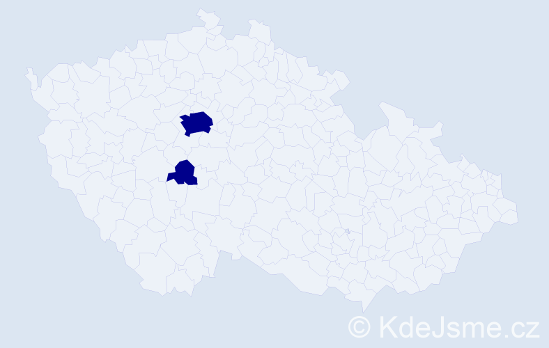 Příjmení: 'Kobulárčiková', počet výskytů 2 v celé ČR