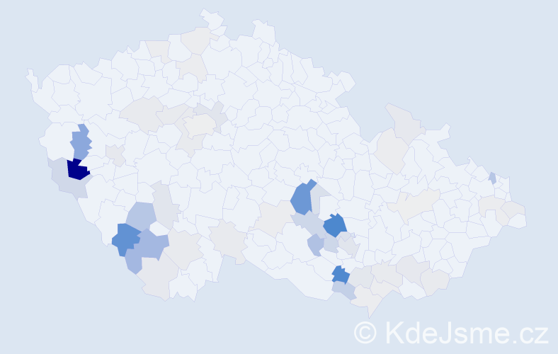 Příjmení: 'Matulková', počet výskytů 145 v celé ČR
