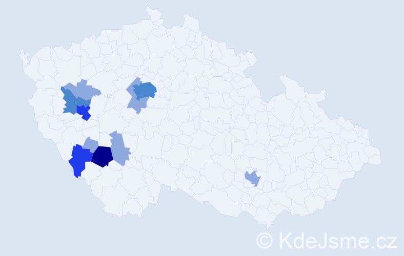 Příjmení: 'Sporka', počet výskytů 34 v celé ČR
