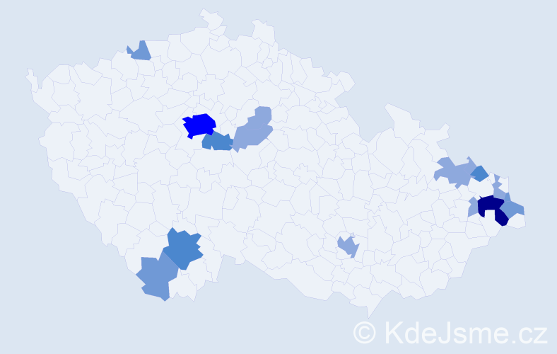 Příjmení: 'Buczek', počet výskytů 35 v celé ČR
