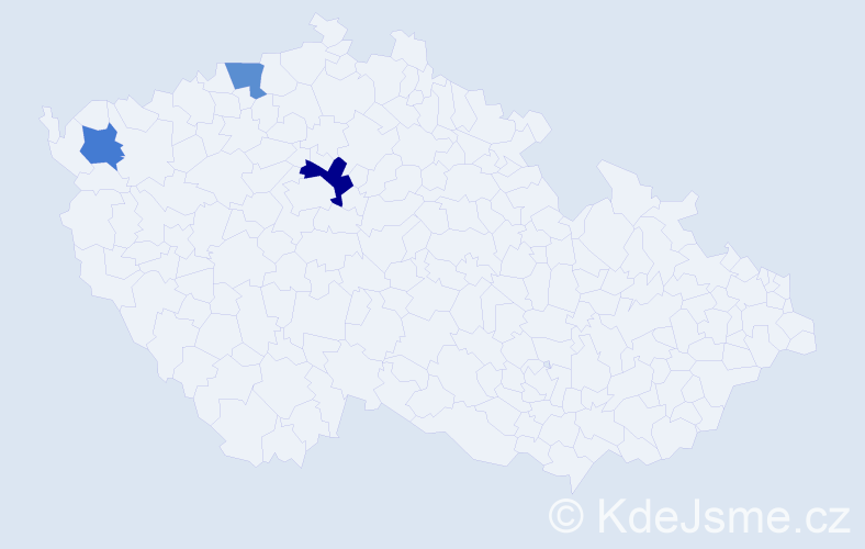 Příjmení: 'Smyth', počet výskytů 4 v celé ČR