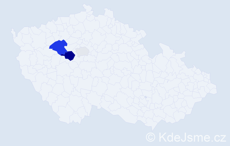 Příjmení: 'Kontsur', počet výskytů 6 v celé ČR