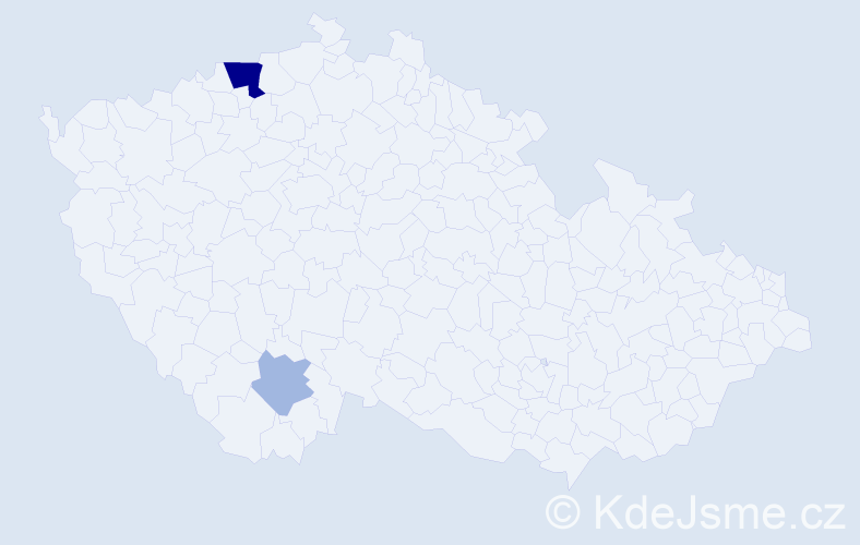 Příjmení: 'Klausnitzerová', počet výskytů 6 v celé ČR
