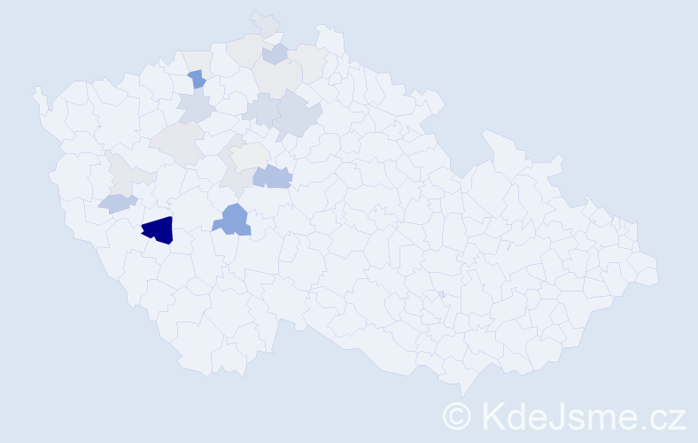 Příjmení: 'Batovec', počet výskytů 51 v celé ČR
