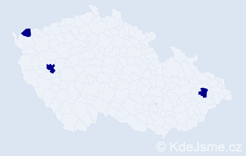 Příjmení: 'Špringsová', počet výskytů 3 v celé ČR