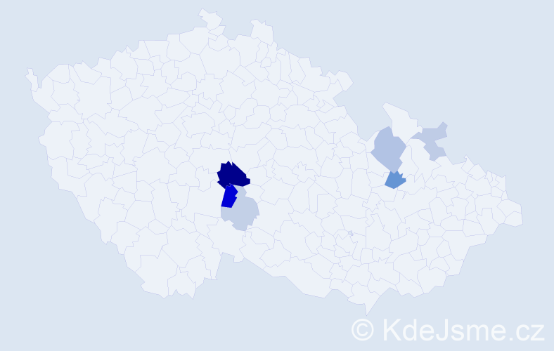 Příjmení: 'Krill', počet výskytů 14 v celé ČR