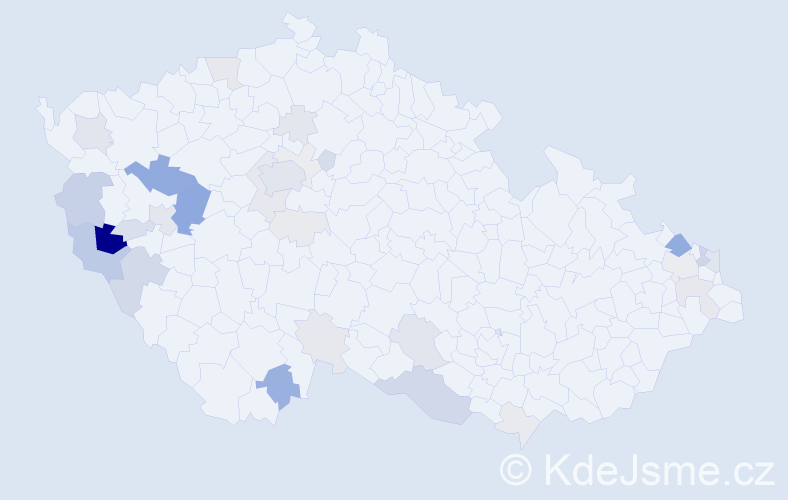 Příjmení: 'Lehnerová', počet výskytů 97 v celé ČR