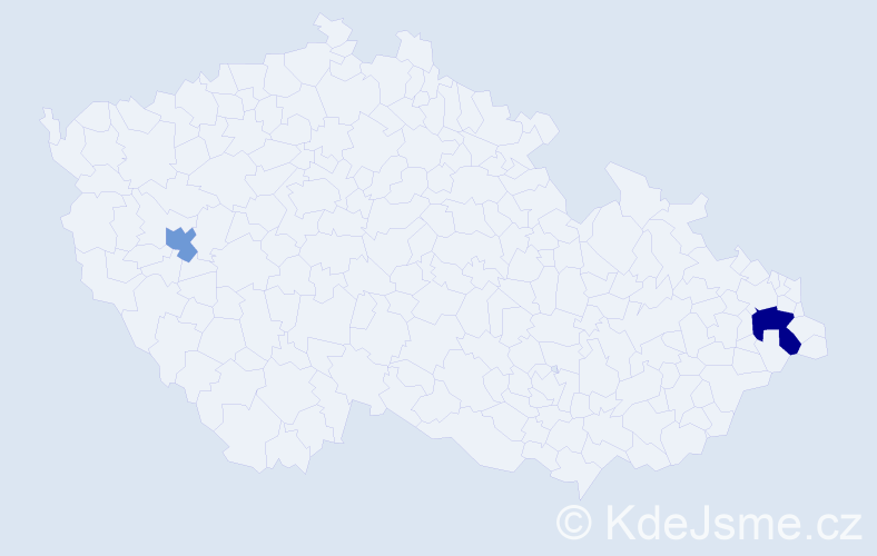 Příjmení: 'Grześ', počet výskytů 3 v celé ČR