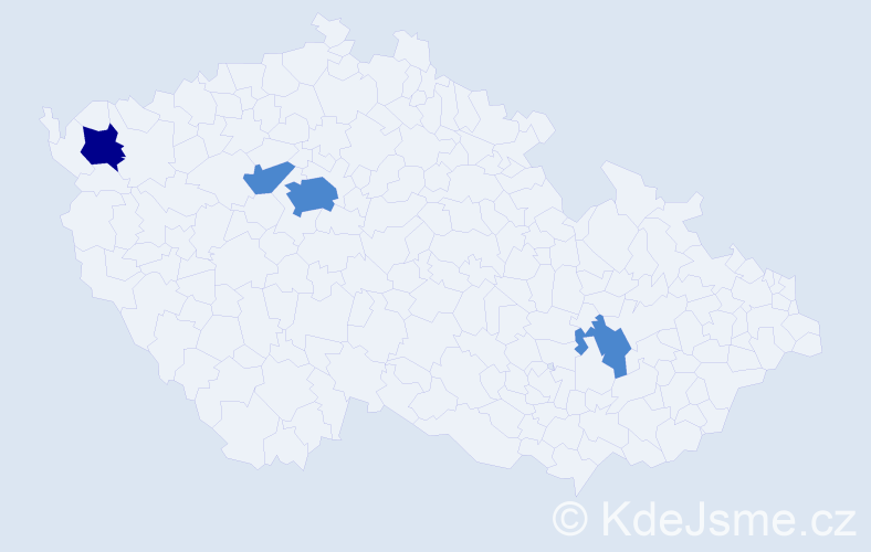 Příjmení: 'Landl', počet výskytů 6 v celé ČR