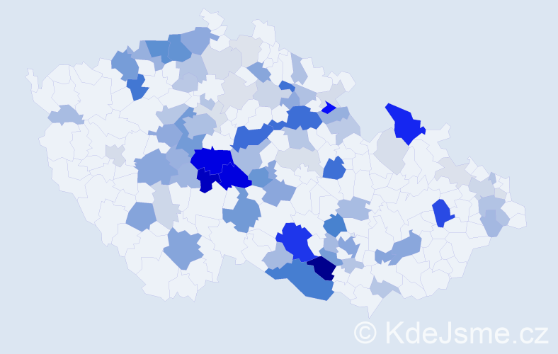 Příjmení: 'Buchal', počet výskytů 274 v celé ČR