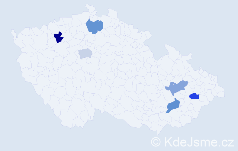 Příjmení: 'Marafko', počet výskytů 7 v celé ČR