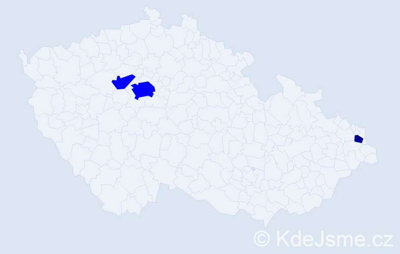 Příjmení: 'Kuhnert', počet výskytů 4 v celé ČR