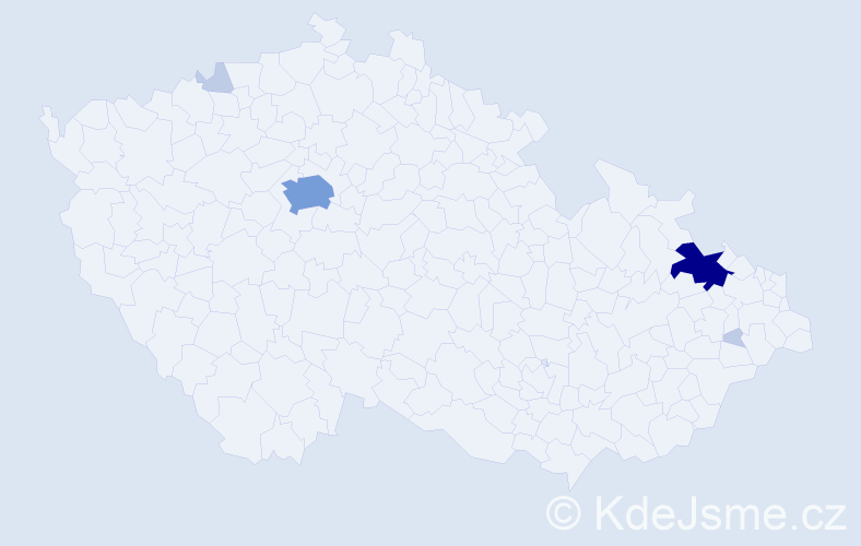Příjmení: 'Unruh', počet výskytů 15 v celé ČR