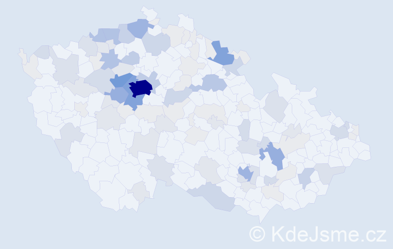 Příjmení: 'Rus', počet výskytů 364 v celé ČR