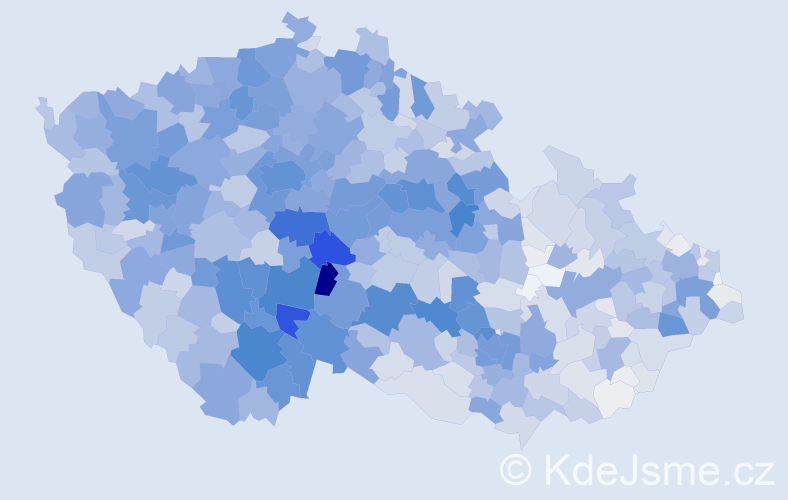 Příjmení: 'Zemanová', počet výskytů 9057 v celé ČR