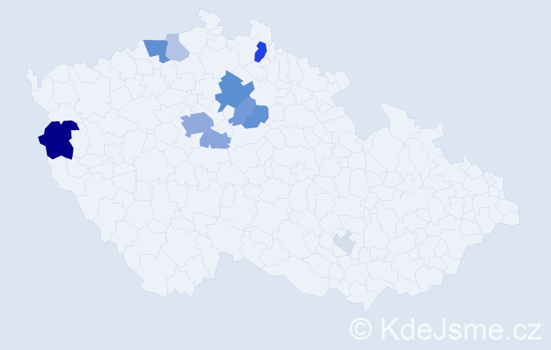 Příjmení: 'Cholenská', počet výskytů 28 v celé ČR