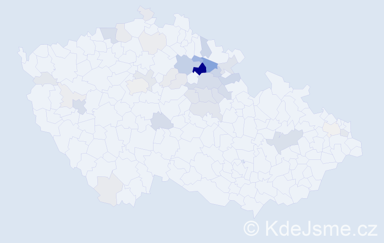 Příjmení: 'Balihar', počet výskytů 119 v celé ČR
