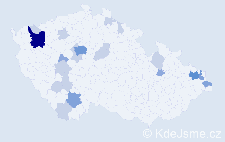 Příjmení: 'Riško', počet výskytů 51 v celé ČR