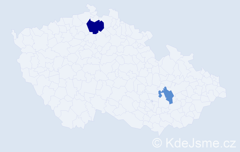 Příjmení: 'Vaskivová', počet výskytů 3 v celé ČR