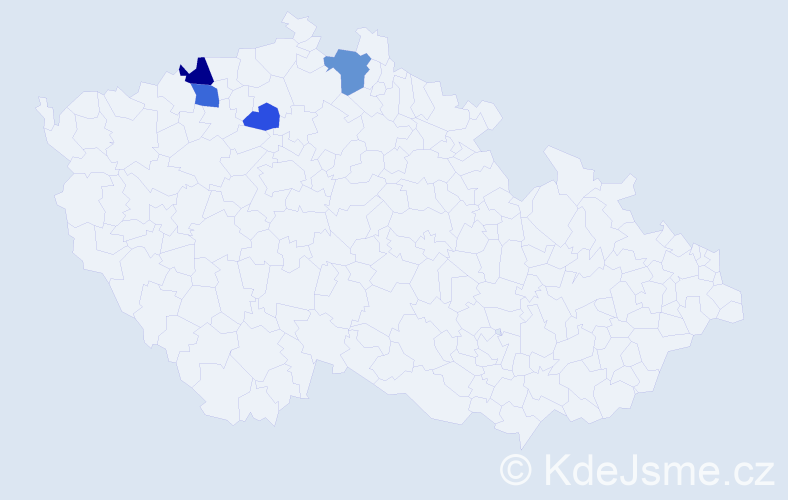 Příjmení: 'Lenkendörfer', počet výskytů 7 v celé ČR