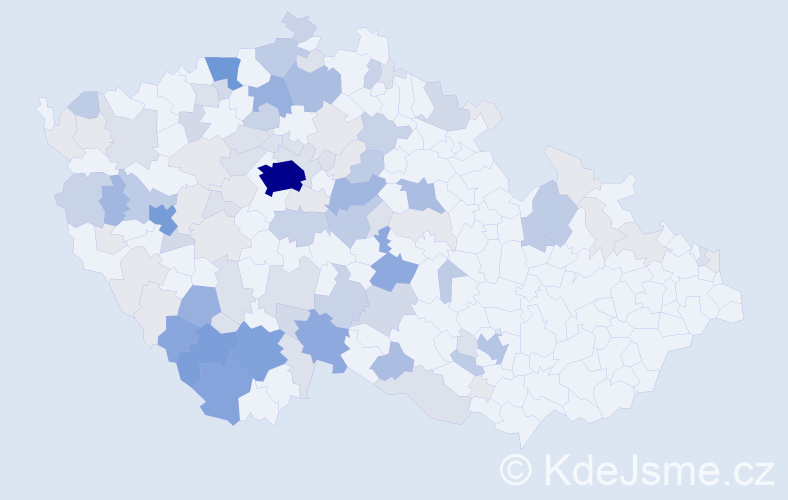 Příjmení: 'Štrobl', počet výskytů 361 v celé ČR