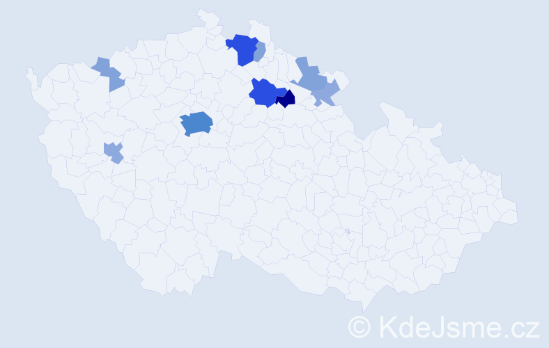Příjmení: 'Spudich', počet výskytů 30 v celé ČR