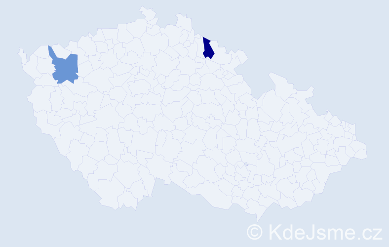 Příjmení: 'Birmanová', počet výskytů 6 v celé ČR