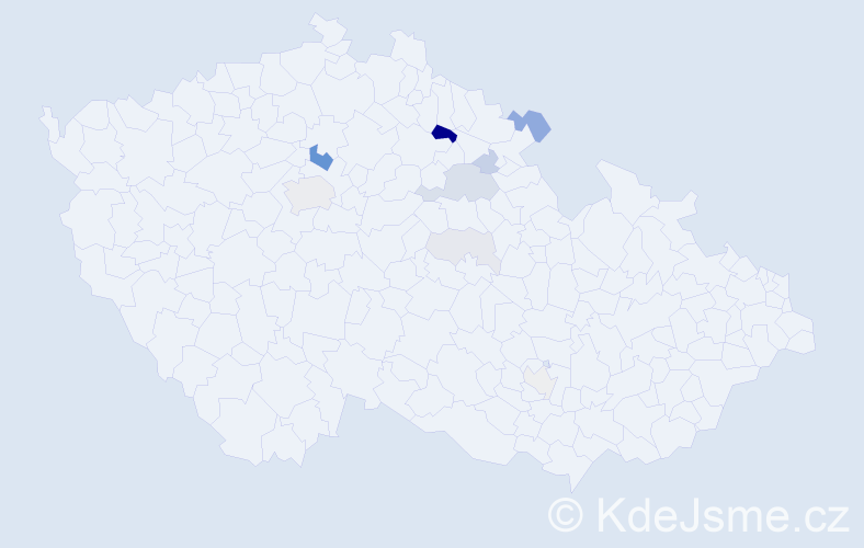 Příjmení: 'Prejsová', počet výskytů 28 v celé ČR