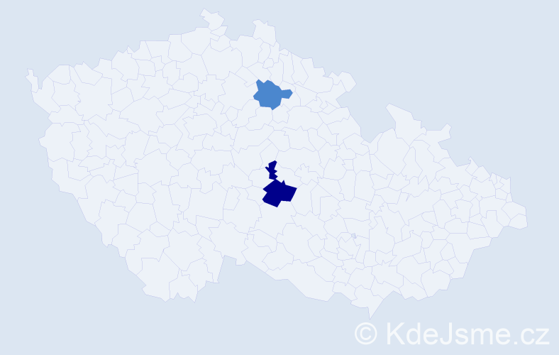Příjmení: 'Ganobjak', počet výskytů 4 v celé ČR