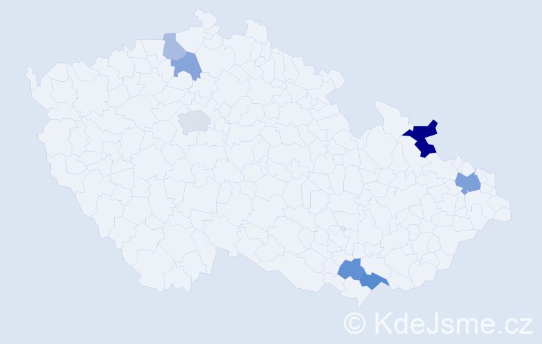 Příjmení: 'Drobec', počet výskytů 14 v celé ČR