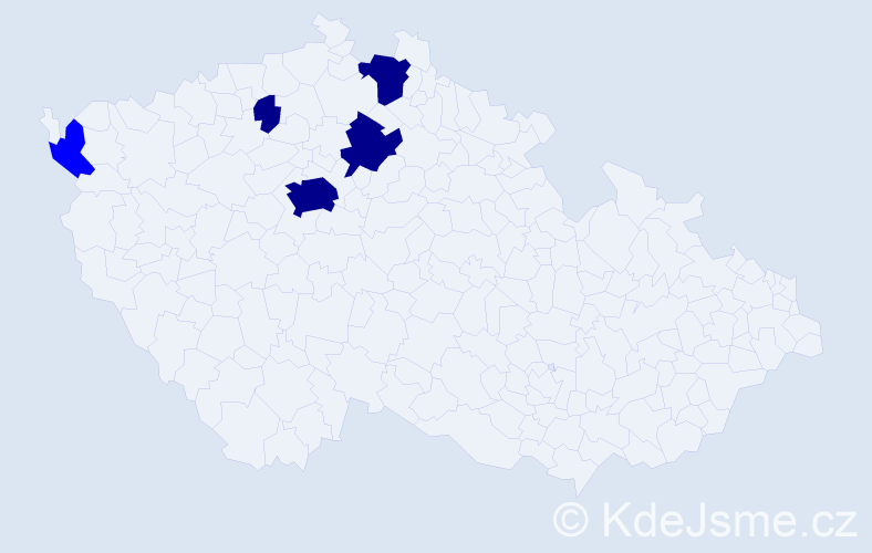Příjmení: 'Laupyová', počet výskytů 9 v celé ČR