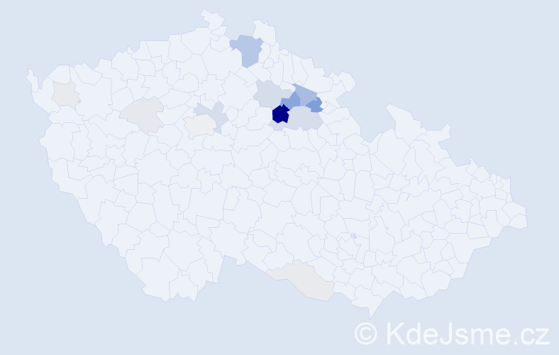 Příjmení: 'Filounková', počet výskytů 48 v celé ČR