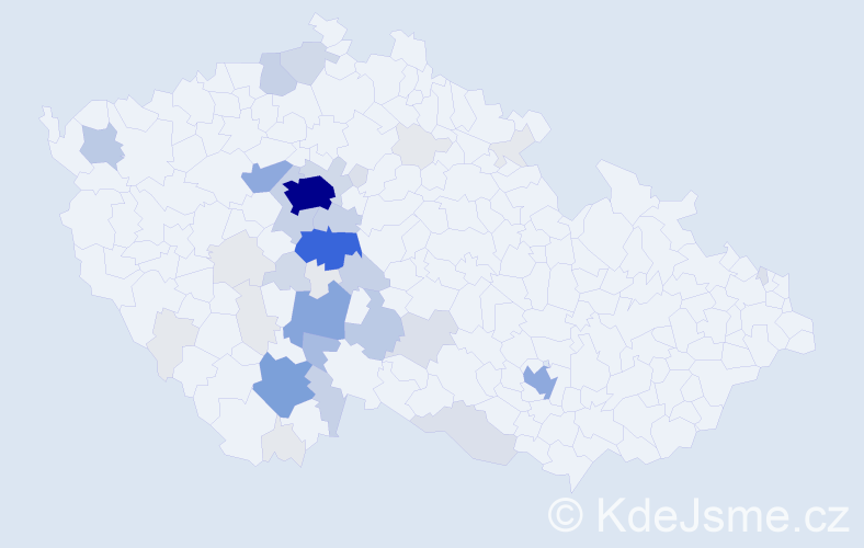 Příjmení: 'Sejková', počet výskytů 177 v celé ČR