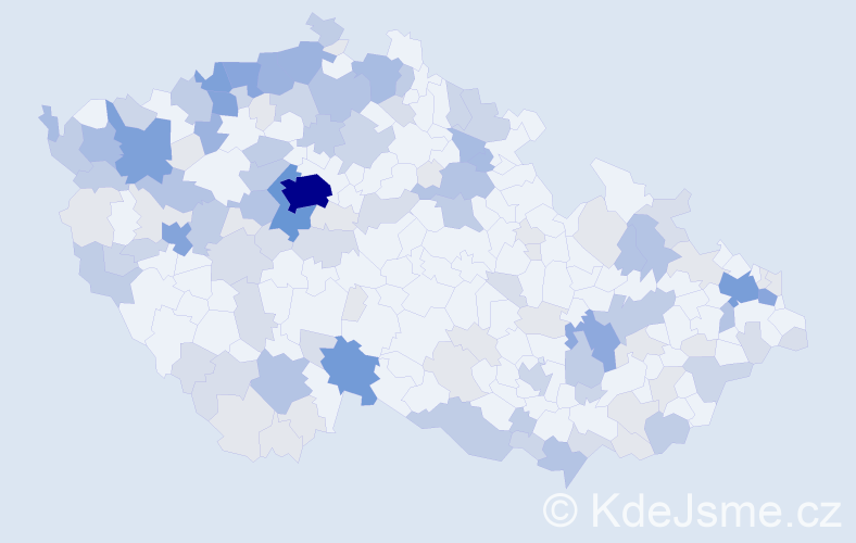 Příjmení: 'Marko', počet výskytů 399 v celé ČR