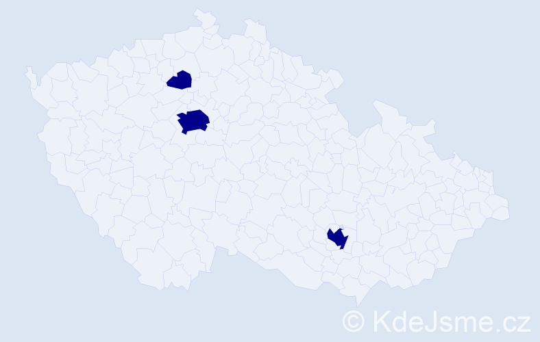 Příjmení: 'Chadraabal', počet výskytů 3 v celé ČR