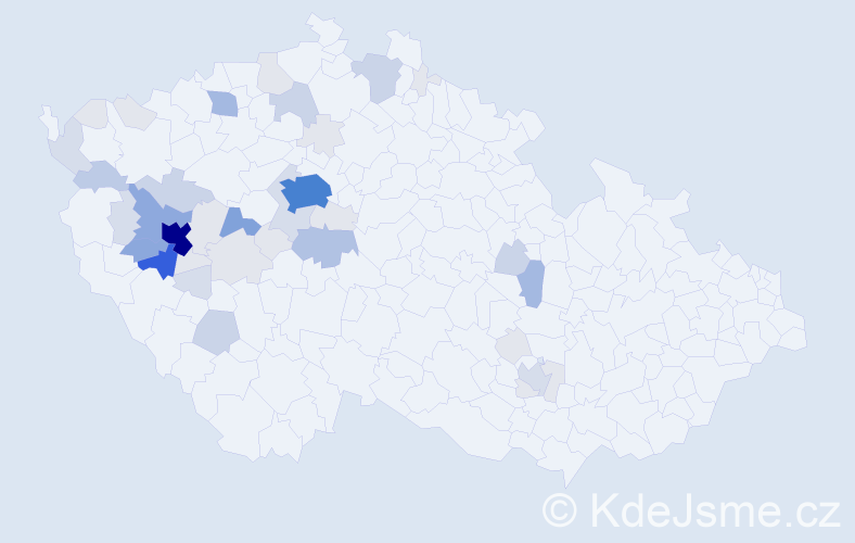 Příjmení: 'Alblová', počet výskytů 165 v celé ČR