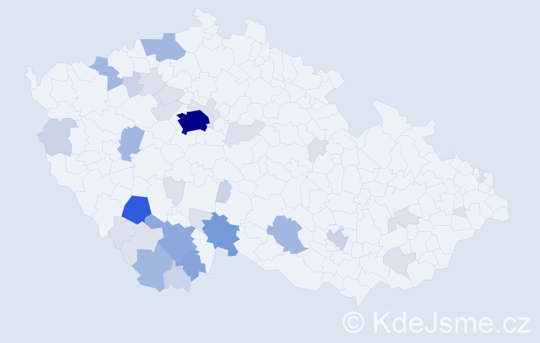 Příjmení: 'Kopenec', počet výskytů 112 v celé ČR
