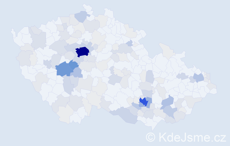 Příjmení: 'Máša', počet výskytů 522 v celé ČR