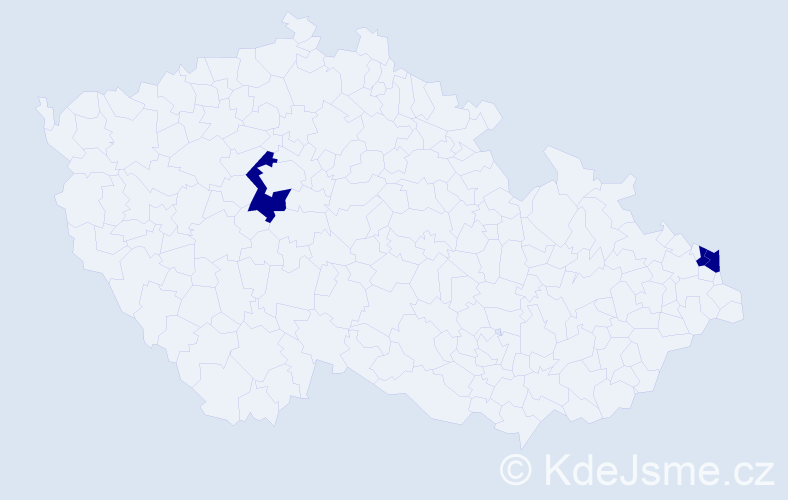 Příjmení: 'Koltoková', počet výskytů 3 v celé ČR