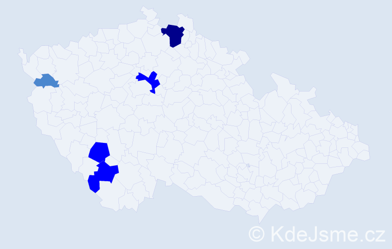 Příjmení: 'Lipšanová', počet výskytů 10 v celé ČR