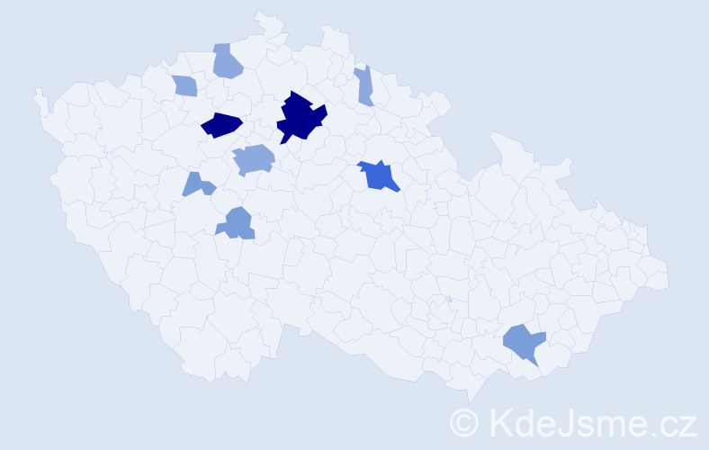 Příjmení: 'Sejpal', počet výskytů 28 v celé ČR
