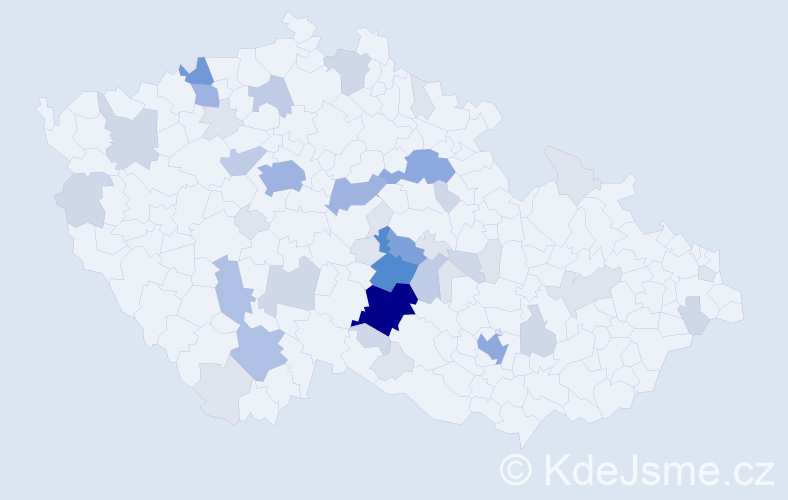 Příjmení: 'Půžová', počet výskytů 137 v celé ČR